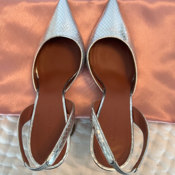 Amina Muaddi Holi Sling Size 37 - Picture 7 of 11